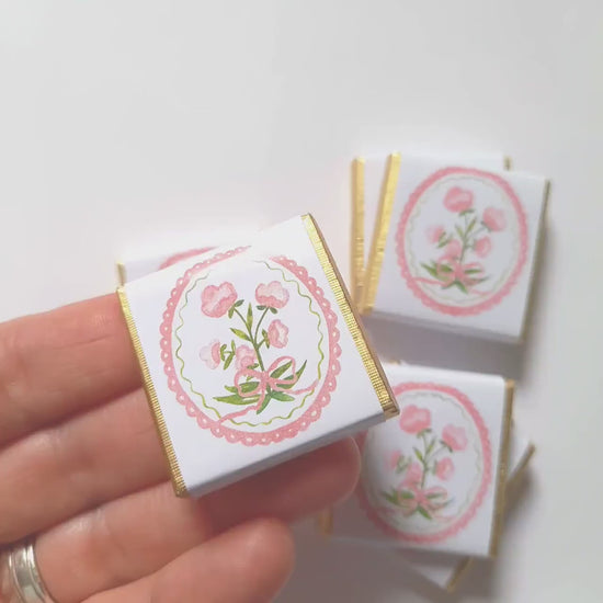Personalised Coquette Party Favours – Floral Birthday thank you treats