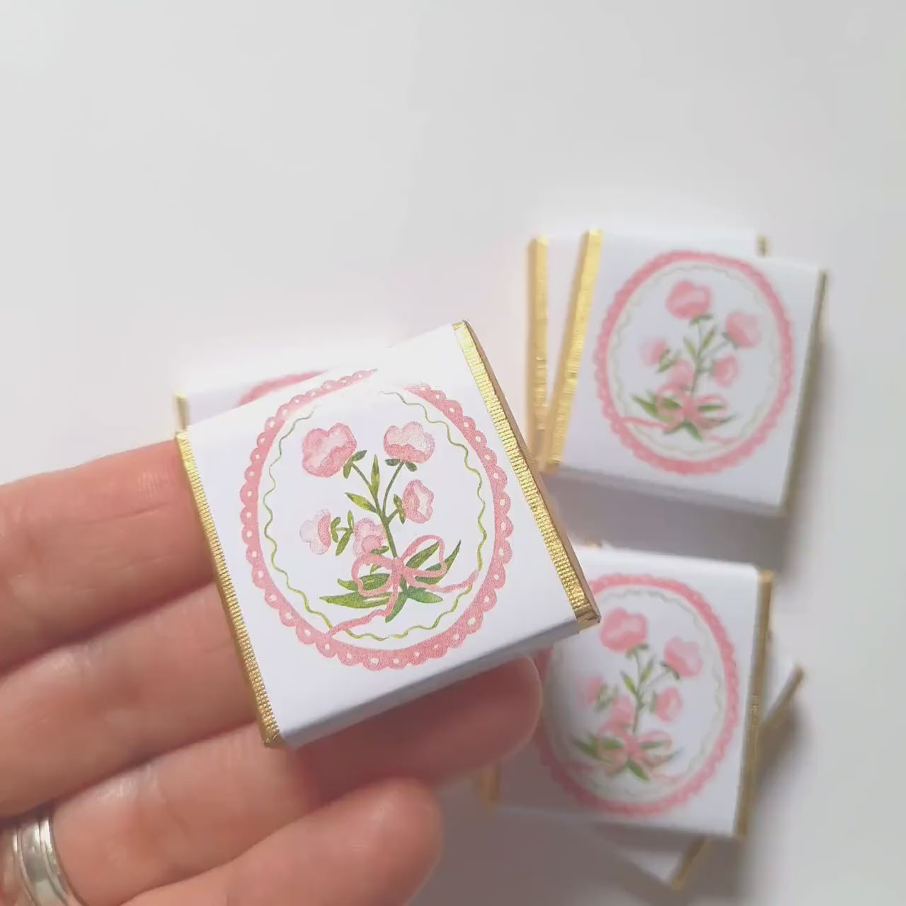 Personalised Coquette Party Favours – Floral Birthday thank you treats