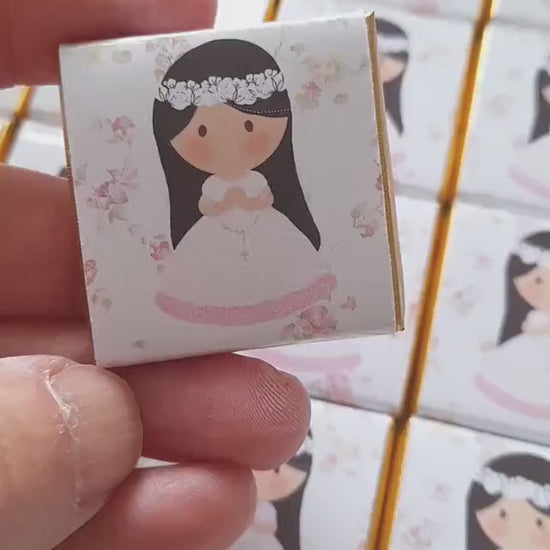 Personalised First Holy Communion Chocolates – Custom Religious Guest Favours