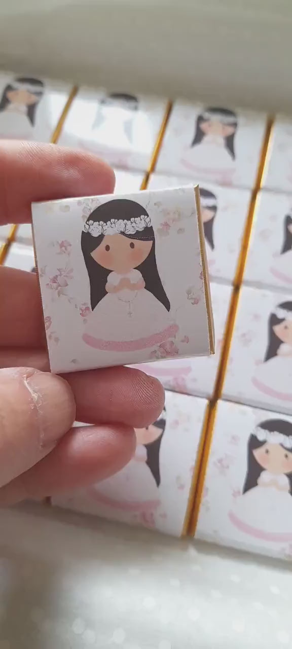 Personalised First Holy Communion Chocolates – Custom Religious Guest Favours