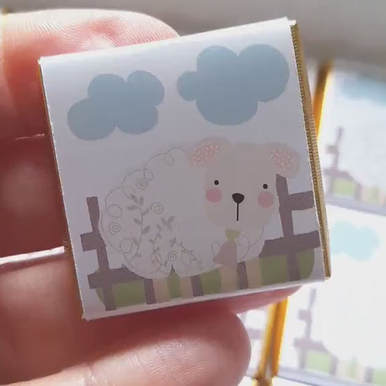 Personalised Baby Lamb Chocolates – Fluffy Sheep Party Favours, Baby Shower Treats