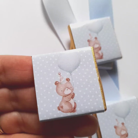 Personalised Baby Bear 1st Birthday Party Favours