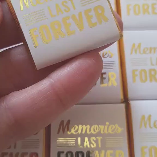 Personalised Gold Foil Wedding Chocolates – Anniversary Guest Favours, Celebration Treats